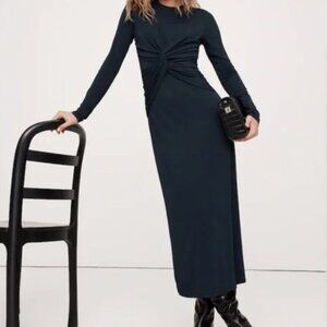 Banana Republic Jersey Knit Front Twist Maxi Dress - NWT sz L